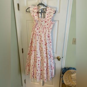 Hill House Home Ellie Nap Dress - Pink Botanical, size Medium
